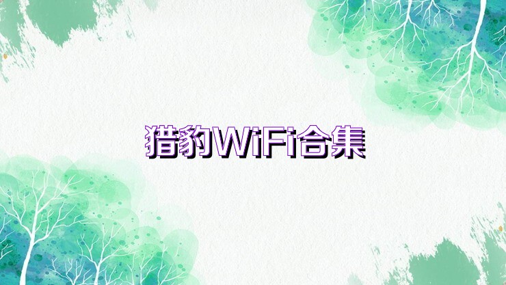 猎豹WiFi合集